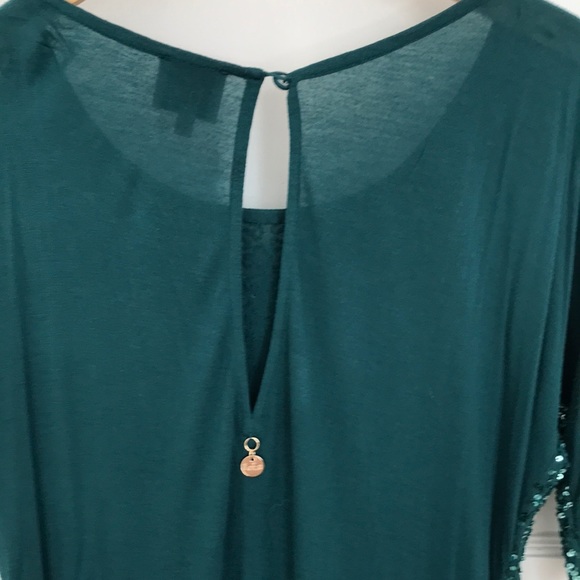 Loiza green sequin midi dress - Picture 6 of 8